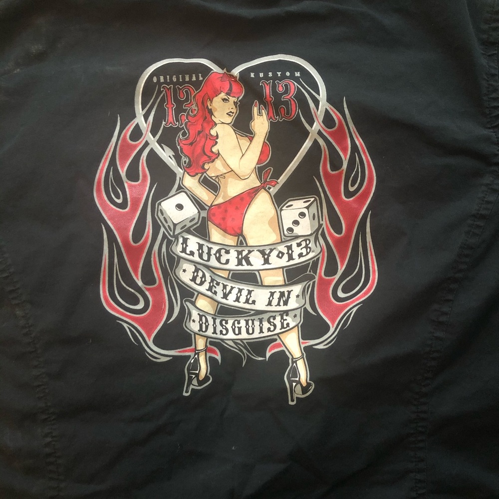 “Vintage 90s” mechanic style shirt by Lucky 13